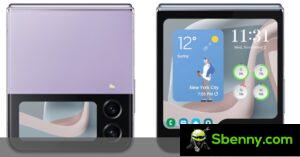 Lo schermo esterno del Samsung Galaxy Z Flip5 presenta una risoluzione di 748p