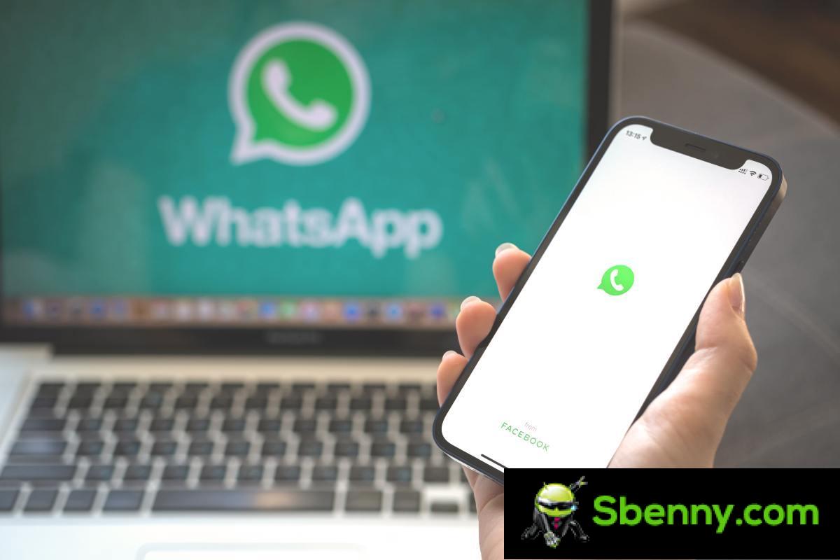 WhatsApp-pictogram op pc en smartphone