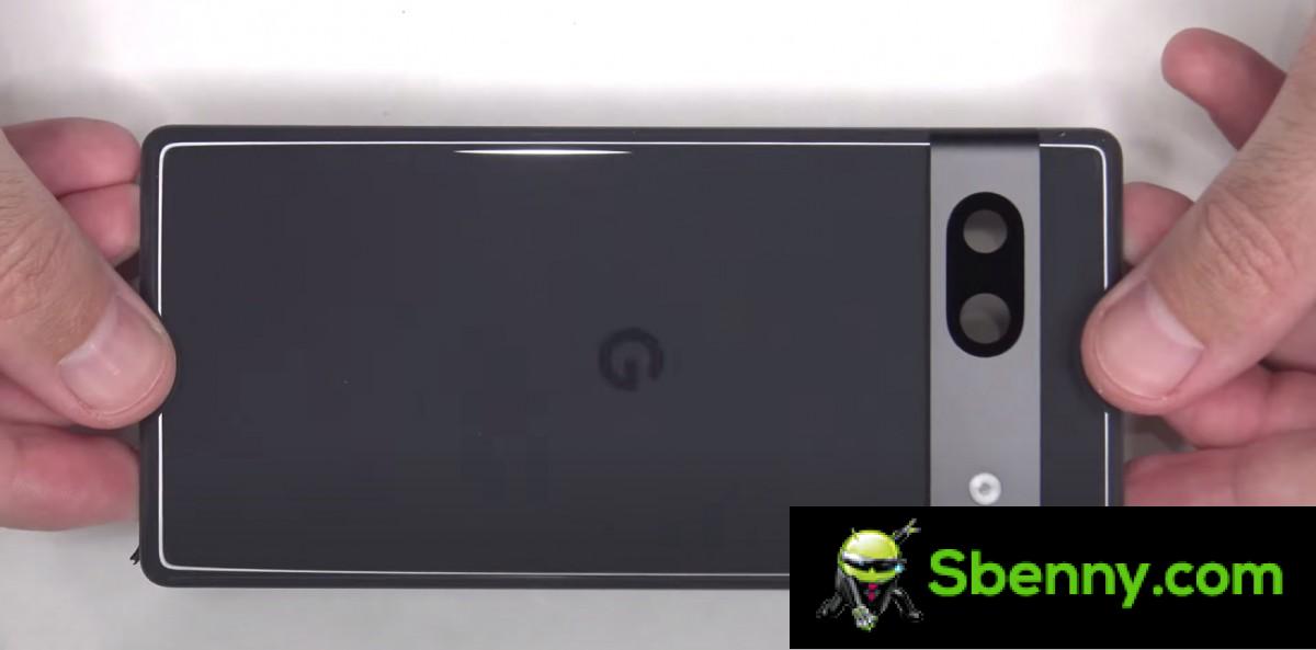 Google Pixel 7a appears in the teardown video before the announcement