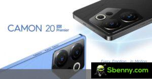 Official Tecno Camon 20 Premier with Dimensity 8050, 108MP ultrawide camera