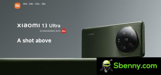 Xiaomi 13 Ultra event page