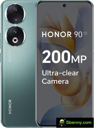 Honor 90 in Midnight Black and Emerald Green