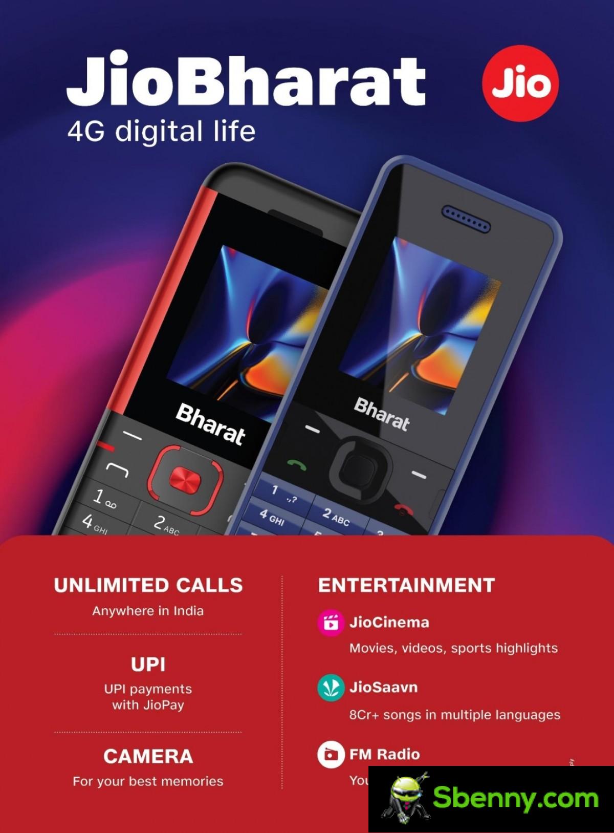 Jio prevede di portare online 250 milioni di persone con feature phone 4G convenienti