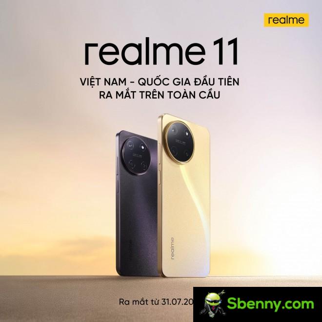 Realme 11 (4G) teaser poster.