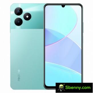 Realme C51 in mint green and carbon black