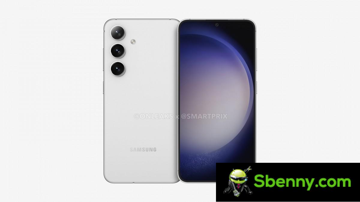 I rendering trapelati del Samsung Galaxy S24 rivelano un design piatto