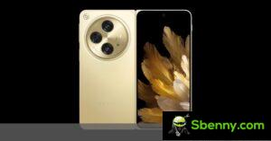 Die Farben Gold und Schwarz des Oppo Find N3 erscheinen in neuen Bildern