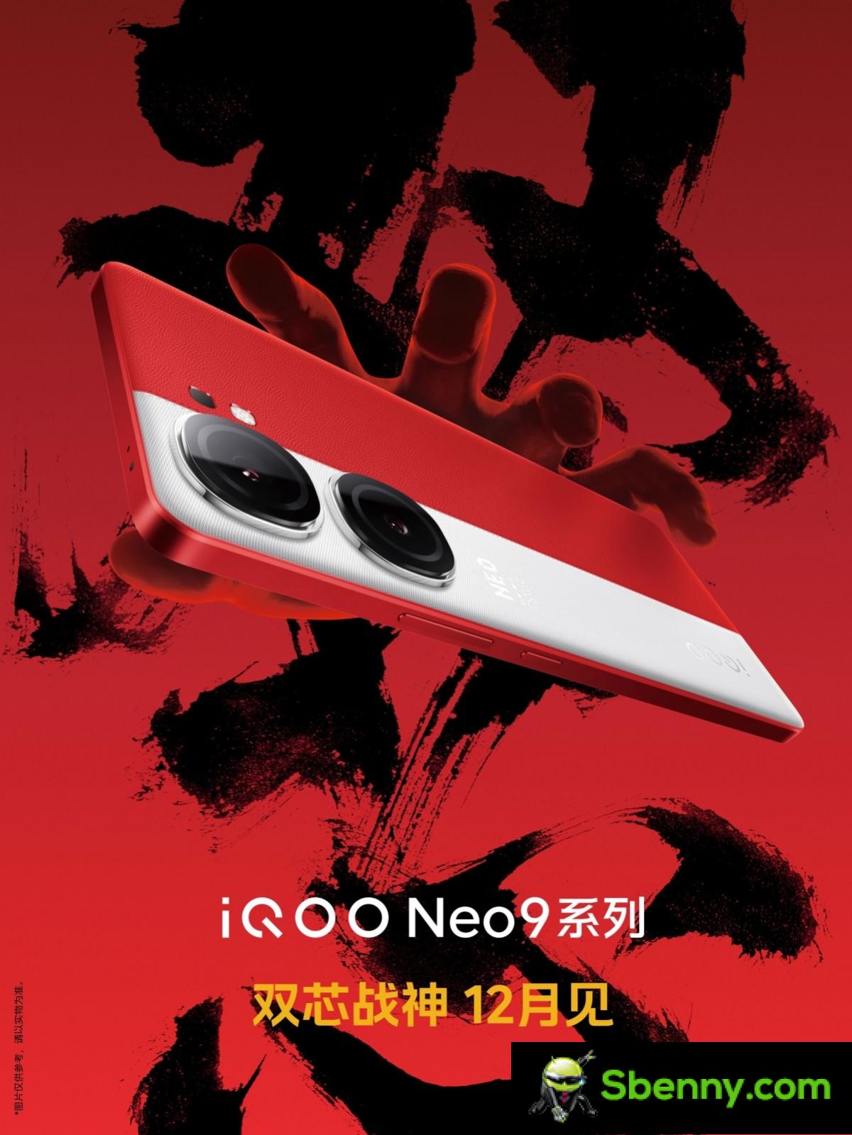 iQOO Neo9 will arrive in December with a two-tone design