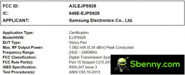 Samsung Galaxy S24 Ultra S-Pen-specificaties