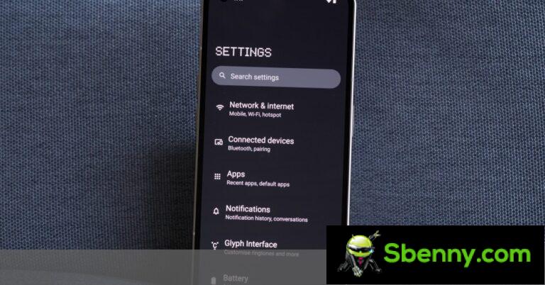 Nothing Phone (1) The Android 14 beta is now available
