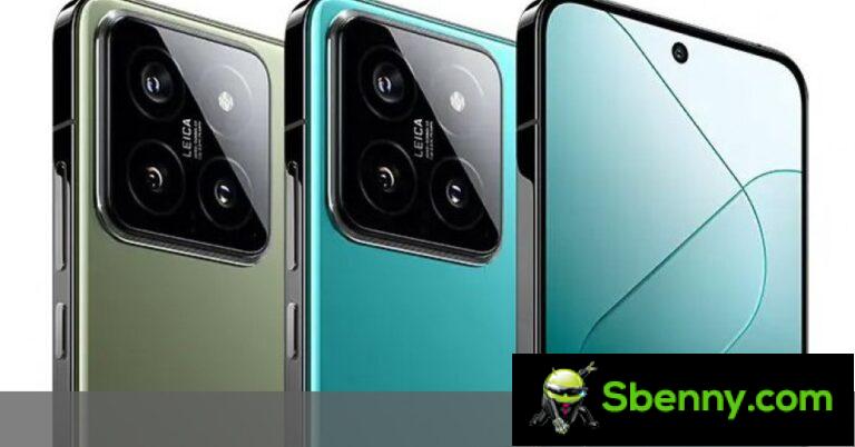 Xiaomi 14, Xiaomi 14 Pro and Xiaomi Watch S3 will have the colors of the SU7 EV