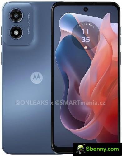 Motorola Moto G Play (2024) specifications and rendering surface.