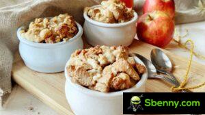 Apple crumble, an authentic comfort food