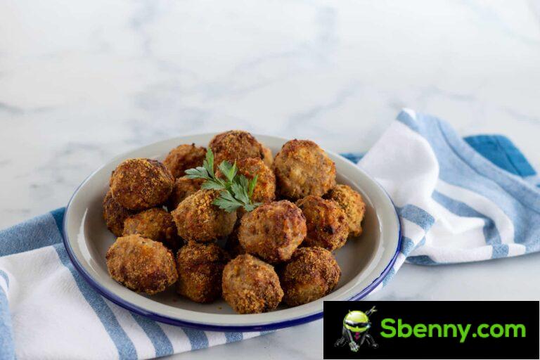Meatballs in the air fryer, the infallible second course recipe