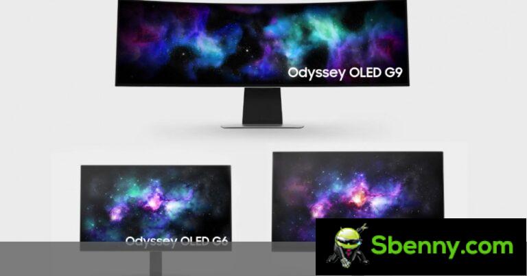 Samsung presents its first flat OLED gaming monitors (32" and 27"), plus 49" the curved one
