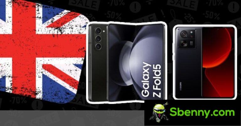Grab a Samsung Galaxy Z Fold5 or Xiaomi 13T Pro from Amazon UK