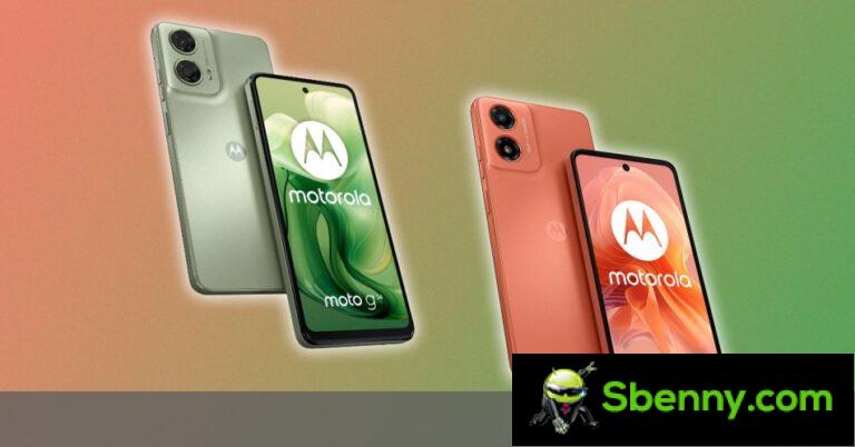Moto G04 y Moto G24 anunciados con versión 6.6" IPS LCD y Android 14