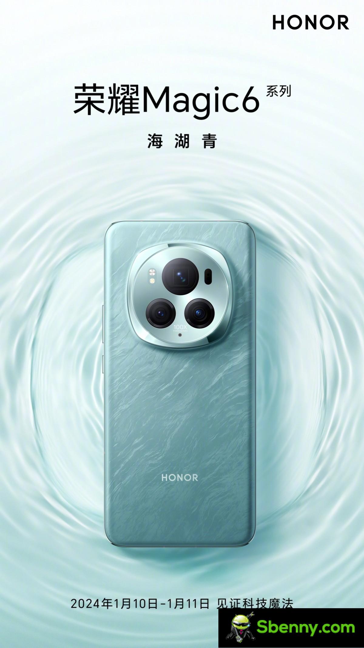 The design of the Honor Magic6 Pro has been revealed ahead of its January 10 launch