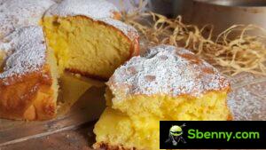 Torta Nua, the recipe for the cake filled with lemon cream