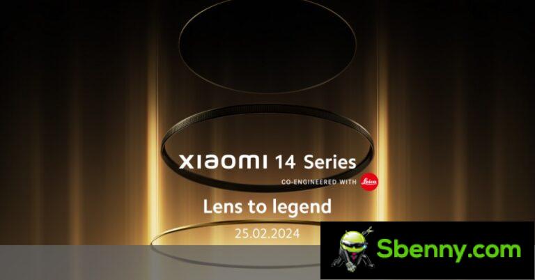 Het wereldwijde debuut van Xiaomi 14 staat gepland voor 25 februari