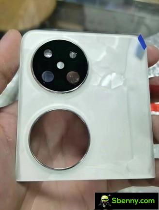 Painéis traseiros do Huawei Pocket 2: branco rococó