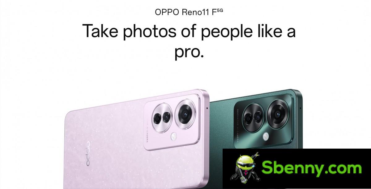 Oppo Reno11 F 配备 Dimensity 7050、64 MP 摄像头和 120 Hz 屏幕