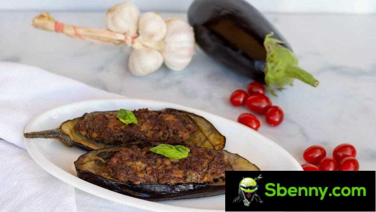 Eggplant diiseni karo daging, resep gampang