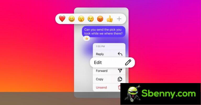 Az Instagram lehetővé teszi a közvetlen üzenetek szerkesztését az elküldés után, rögzítheti a chateket, és elmentheti kedvenc matricáit