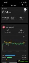 Aktivitätsverfolgungsmetriken in der Mi Fitness-App