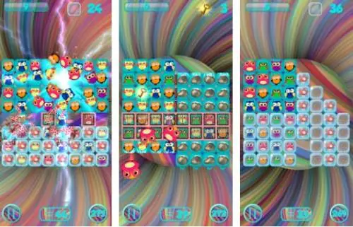 Gameplay screenshot from crazy owls puzzle for Android