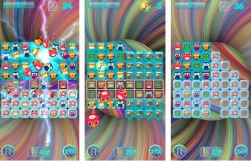 Gameplay screenshot from crazy owls puzzle for Android