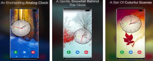Gameplay screenshot from clock live wallpaper for Android