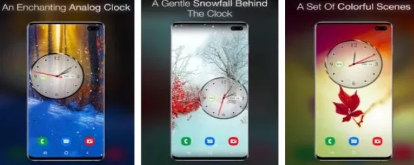 Gameplay screenshot from clock live wallpaper for Android