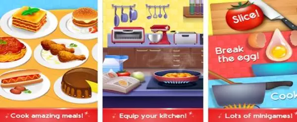 Gameplay screenshot from cookbook master master your chef skills for Android