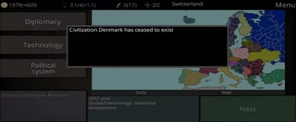 Gameplay screenshot from civilization path for Android