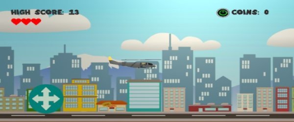 Gameplay screenshot from chopper escape pro for Android