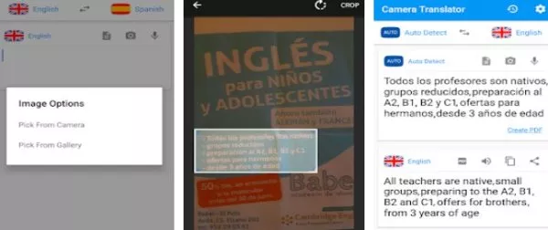 Gameplay screenshot from camera translator translate picture scanner pdf for Android