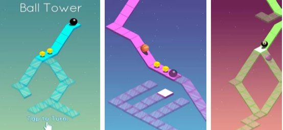 Gameplay screenshot from ball tower for Android
