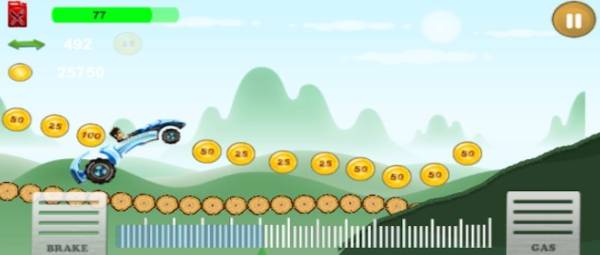 Gameplay screenshot from car hill racing for Android