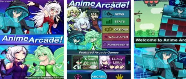 Gameplay screenshot from anime Arcade for Android