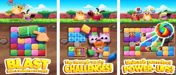 Gameplay screenshot from cookie cats blast for Android