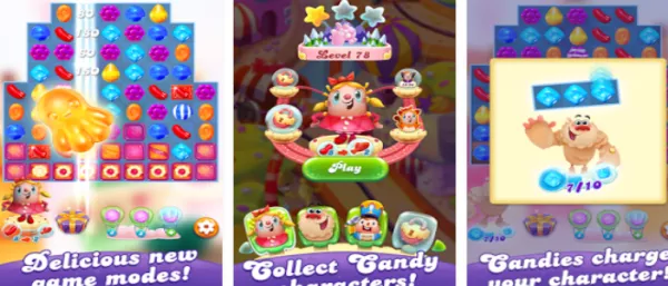 Gameplay screenshot from candy  crush friends saga for Android