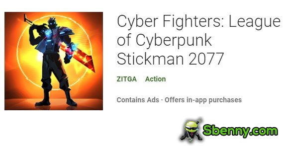 Cyber ​​fighters league di cyberpunk stickman 2077