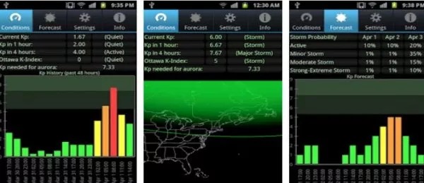 Gameplay screenshot from aurora alert for Android
