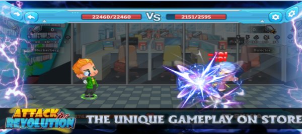 Gameplay screenshot from attack for revolution for Android