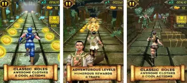 Gameplay screenshot from castle ninja run for Android