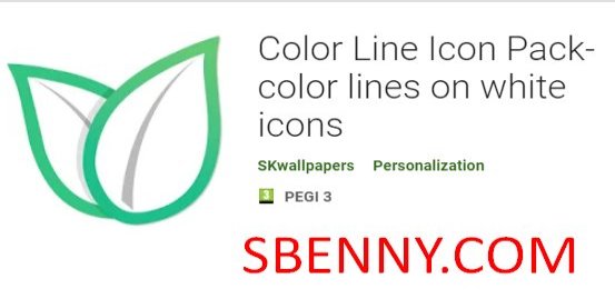 color line icon pack ccolor lines on white icons