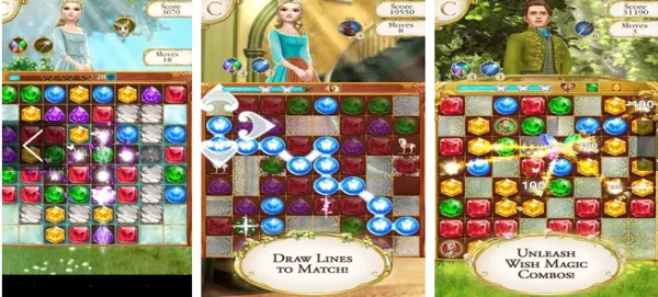 Gameplay screenshot from cinderella free fall for Android
