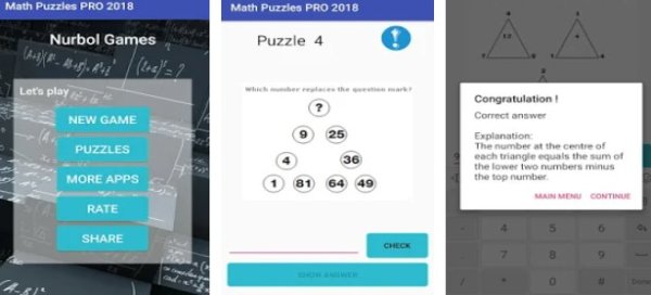 Gameplay screenshot from best math puzzle pro2019 for Android
