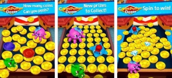 Gameplay screenshot from coin pusher dozer for Android